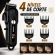 Máquina de Cortar Cabelo Profissional Display Digital 5w