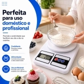 Kit Faca Serrilhada 24cm Inox Profissional Com Balanca Digital 10kg