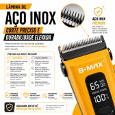 Kit Máquina de Tosa B-MAX + Luva Removedora de Pelos PETS