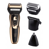 Maquina Barbear Aparador Depilador de Pelos Elétrico 3 Em 1