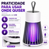Lâmpada Mata Mosquitos Repelente Elétrico USB Ultravioleta
