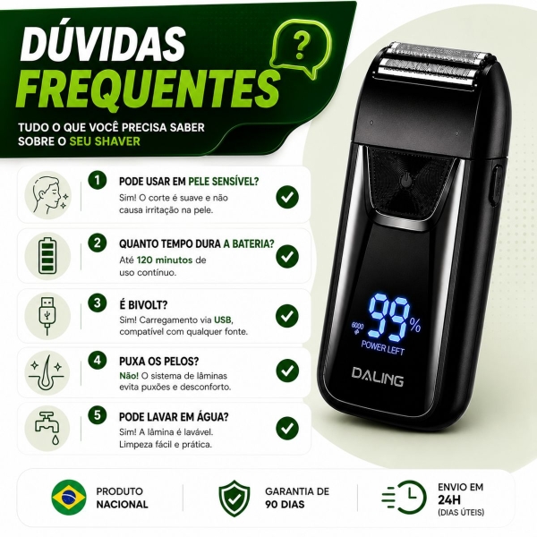 Aparrelho Barbeador SHAVER 5W
