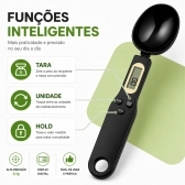 Colher Medida Balança Digital Eletrônica Cozinha Até 500g - Preta