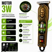 Maquina Cabelo Profissional Com Display Led E Aparador Nariz