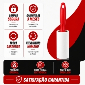 Rolo Adesivo Removedor De Tira Pelos Roupas Sofa Com 3 Refil