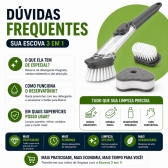 ESCOVA DE LIMPEZA 2 EM 1 DISPENSER DETERGENTE