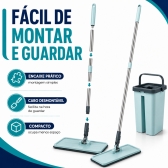 Mop limpeza 6L com balde articulado esfregão multiuso casa