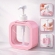 Dispenser Sabonete Líquido 300ml Quadrado Banheiro Cozinha - Rosa