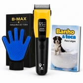 Kit Máquina de Tosa B-MAX + Luva Removedora de Pelos PETS