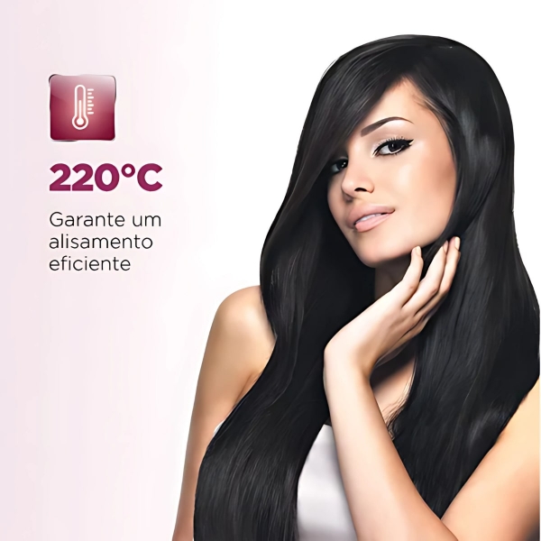 Prancha Alisadora Tourmaline Ceramic Mondial Preto 30w P-15