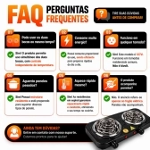 Fogão Eletrico 2 bocas