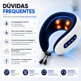 Almofada Massageador Para pescoço - Azul