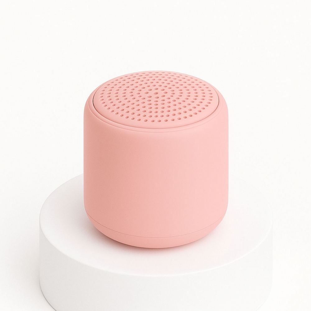 Caixa De Som Portátil Bluetooth Sd - Usb Mini Speaker - Rosa