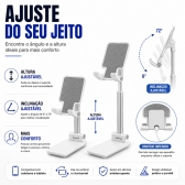 Suporte Mesa Ajustavel Celular Tablet Dobrável Universal