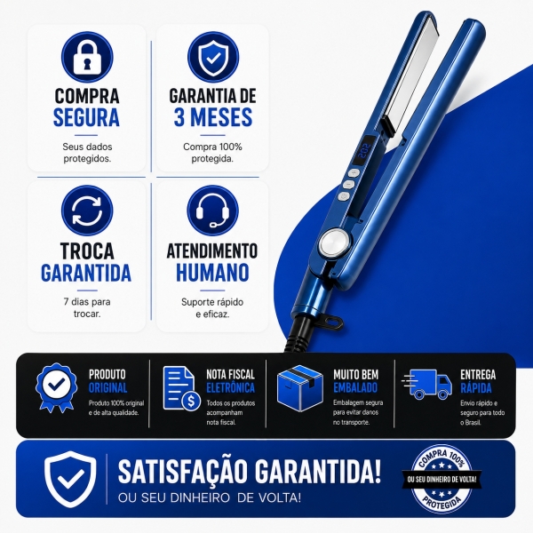 CHAPINHA ÍON TITÂNIO IÔNICA PROFISSIONAL