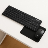 Kit Teclado Mouse Wireless Mouse pad Escritório Silencioso