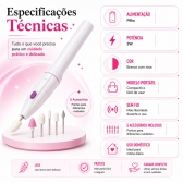 Kit Lixa Elétrica Pé Removedor Calos + Lixadeira Elétrica Unhas