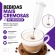 Mixer Elétrico Misturador Bebidas Café Leite Aço Inox - BRANCO INOX