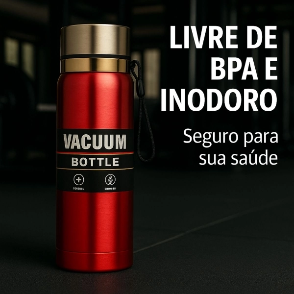 Garrafa Vacuum 800ml - Vermelho