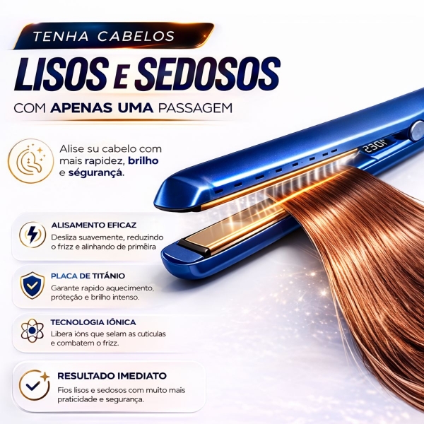 CHAPINHA ÍON TITÂNIO IÔNICA PROFISSIONAL