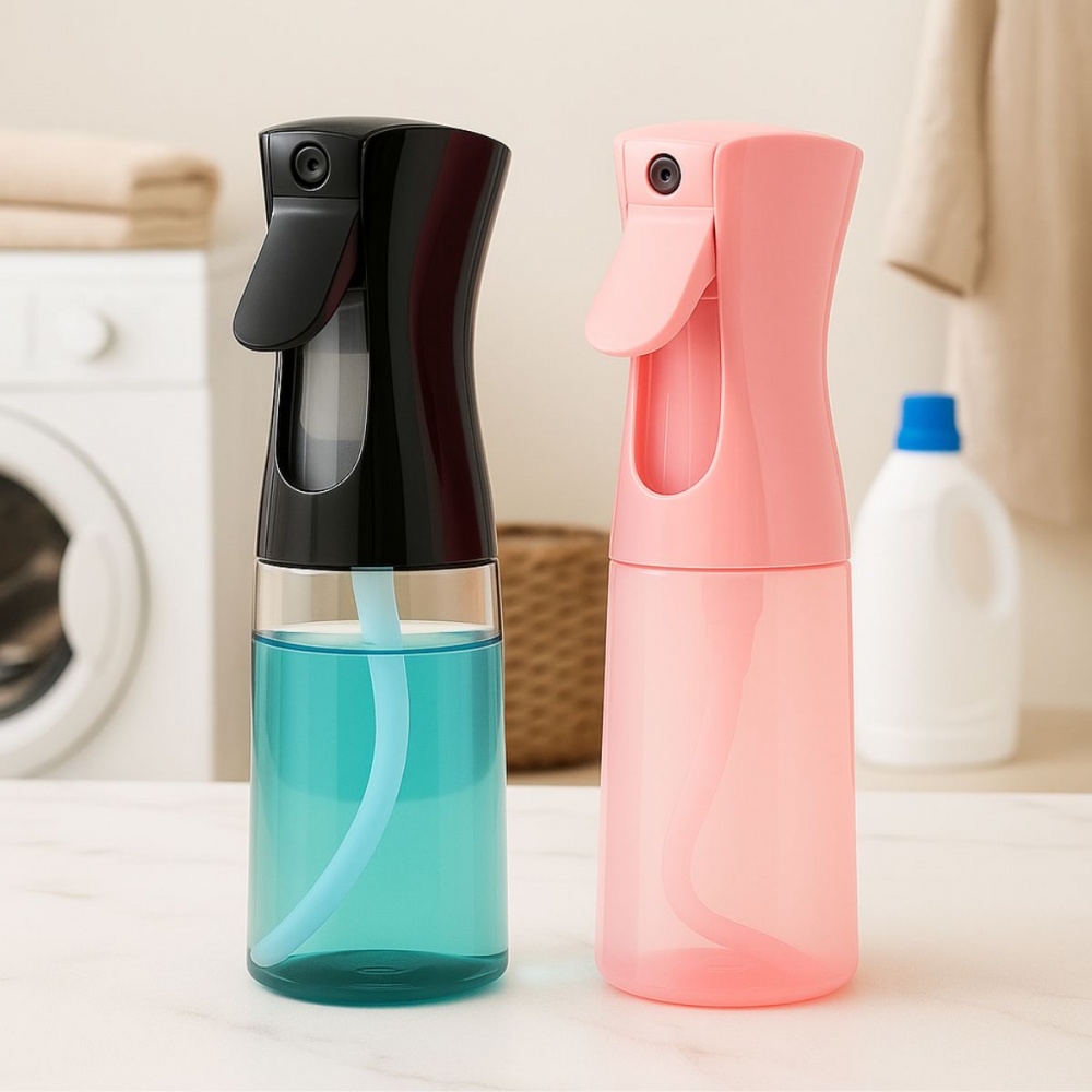 Kit 2 Borrifadores Multifuncionais 200ml - Preto/Rosa