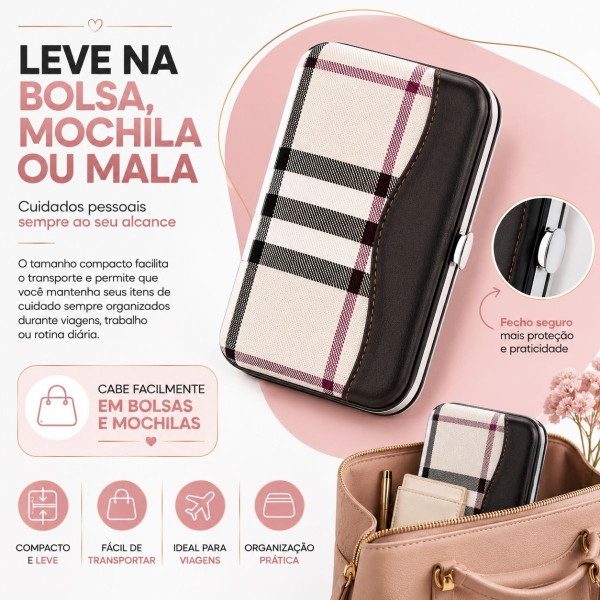 Kit Manicure 7 Em 1 Aparador nariz orelha USB C Portátil