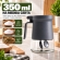 Açucareiro de Vidro 350ml com Tampa Vedada e Colher Azul e Cinza - Cinza