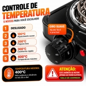 Fogão Eletrico 2 bocas