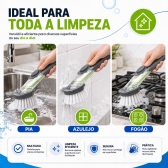 ESCOVA DE LIMPEZA 2 EM 1 DISPENSER DETERGENTE