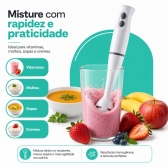 Mixer Portatil 3x1 250w Batedor Potente Triturador Bak -110v
