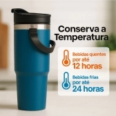 Garrafa Caneca Térmica  900ml - Azul