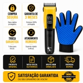 Kit Máquina de Tosa B-MAX + Luva Removedora de Pelos PETS