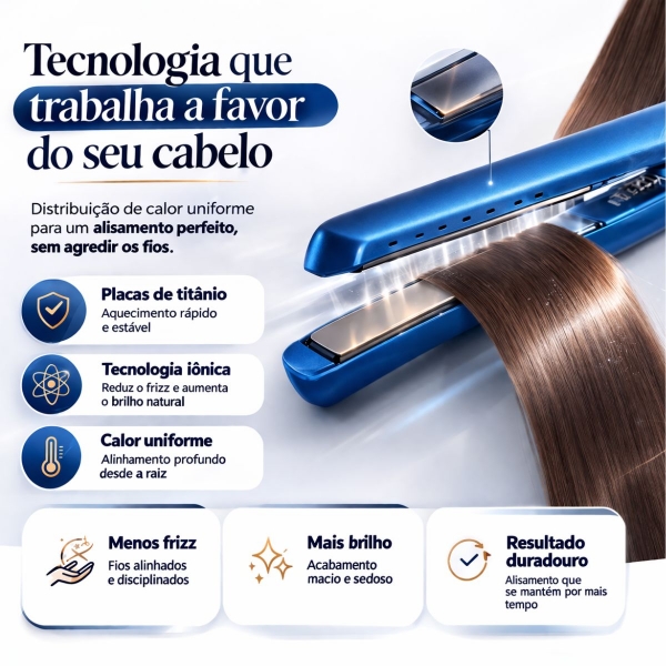 CHAPINHA ÍON TITÂNIO IÔNICA PROFISSIONAL
