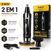 Kit Maquina Dragão Cabelo Barba E Aparador De Pelo De Nariz