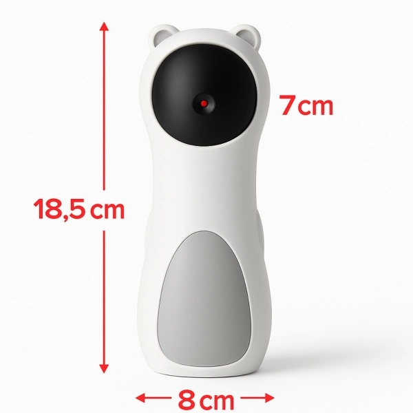 Brinquedo Laser Automático Giratório para Gatos