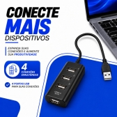 Porta de entrada USB 4 Portas