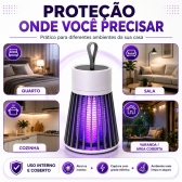 Lâmpada Mata Mosquitos Repelente Elétrico USB Ultravioleta