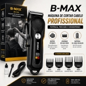 Máquina de Cortar Cabelo Profissional Display Digital 5w