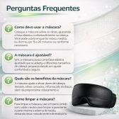 Máscara Gel Terapêutica Fria Quente Dor Cabeça e Olhos - Preto