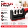 Kit Faca Serrilhada 24cm Inox Profissional Com Afiador 3 Estagios
