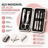 Kit Manicure 7 Em 1 Aparador nariz orelha USB C Portátil