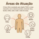 Depilador Masculino Partes Intimas Portátil À Prova D´ Água - Cinza/Prata