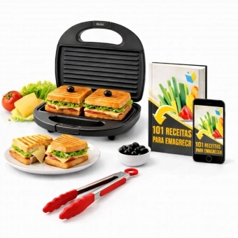 Sanduicheira Elétrica Bak 750w Fast Grill - 110v