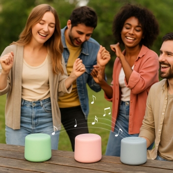 Caixa De Som Portátil Bluetooth Sd - Usb Mini Speaker