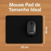 Kit Teclado Mouse Wireless Mouse pad Escritório Silencioso