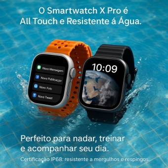Relógio Smarthwacth inteligente a Porva D´água Bluetooth X11