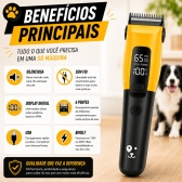 Kit Máquina de Tosa B-MAX + Luva Removedora de Pelos PETS