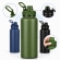 Garrafa Térmica Inox 1200ml Parede Dupla Isolamento a Vácuo Antivazamento com Alça 180° - Verde Militar