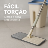 Mop limpeza 6L com balde articulado esfregão multiuso casa
