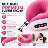 Almofada Massageador Para pescoço - Rosa